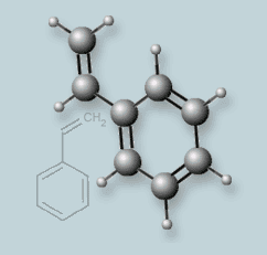 Vinylbenzol Strukturformel
